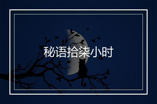 秘语拾柒小时