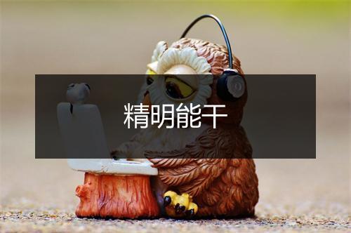 精明能干