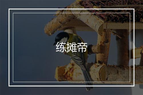 练摊帝