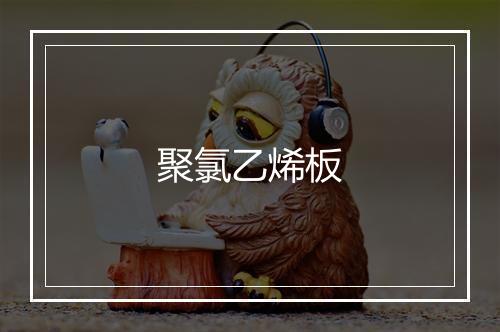 聚氯乙烯板