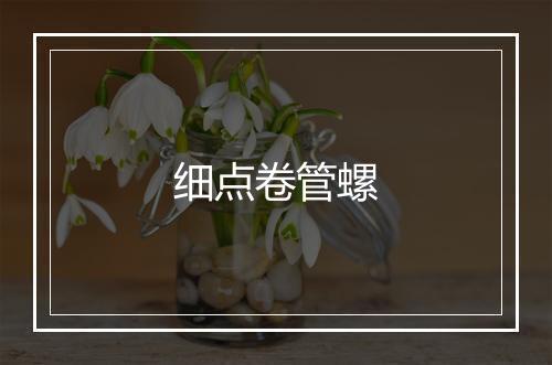 细点卷管螺