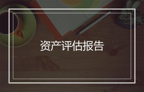 资产评估报告