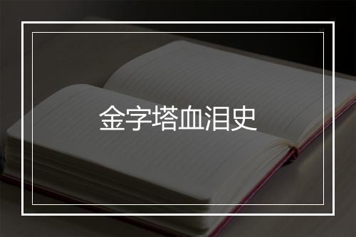 金字塔血泪史