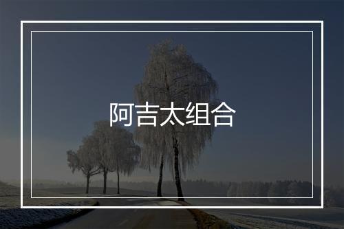 阿吉太组合