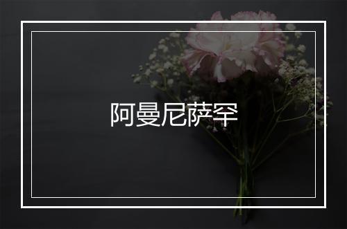 阿曼尼萨罕