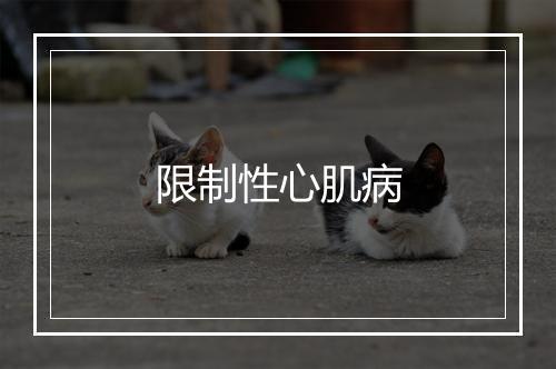 限制性心肌病