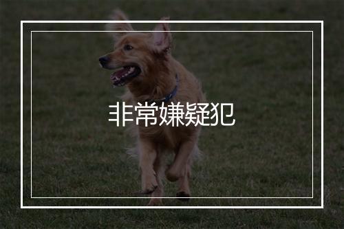 非常嫌疑犯