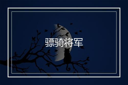 骠骑将军