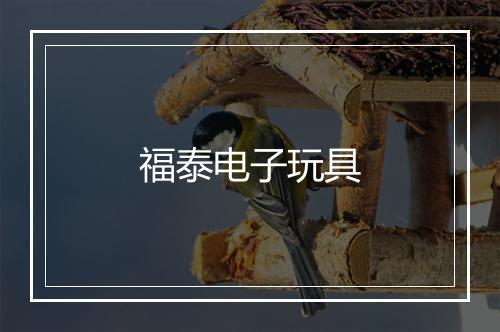 福泰电子玩具