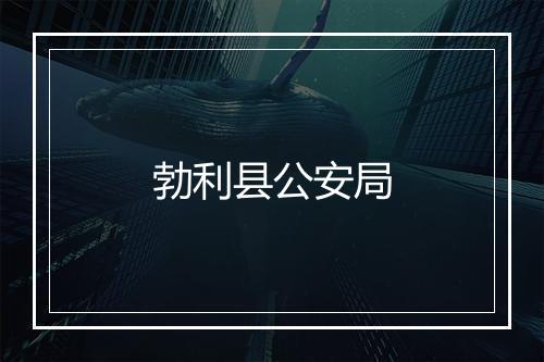 勃利县公安局