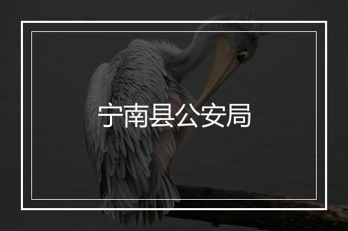 宁南县公安局