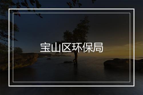 宝山区环保局