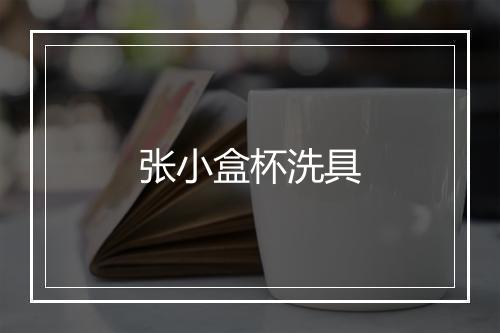 张小盒杯洗具