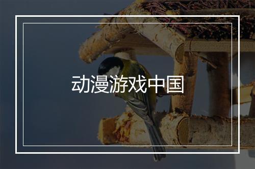 动漫游戏中国