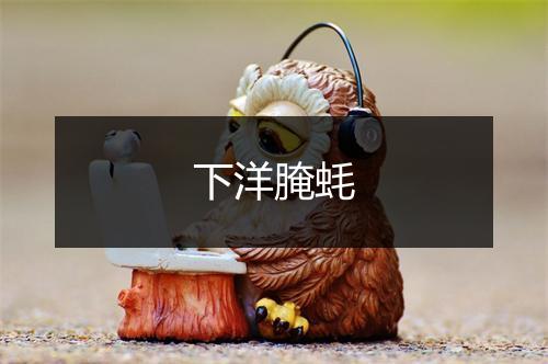 下洋腌蚝