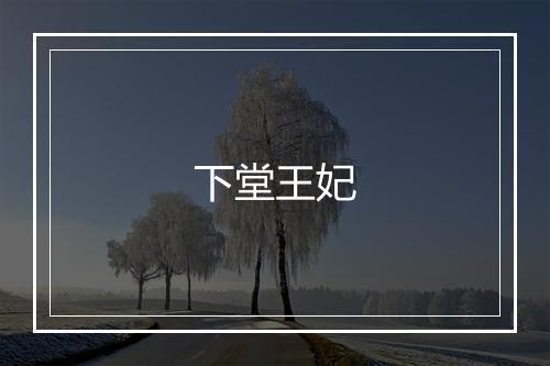 下堂王妃