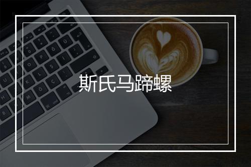 斯氏马蹄螺