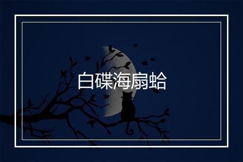 白碟海扇蛤