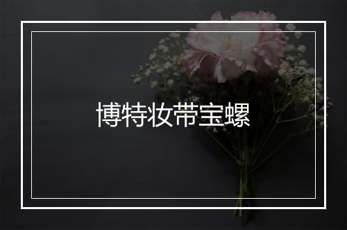 博特妆带宝螺