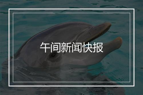 午间新闻快报