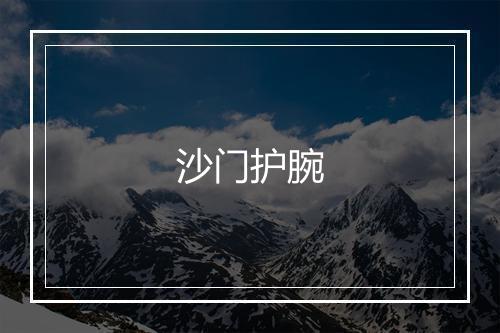 沙门护腕