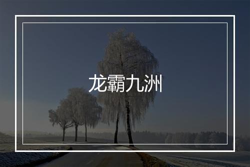 龙霸九洲