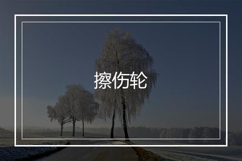 擦伤轮