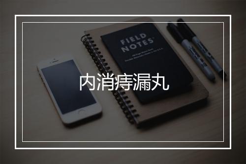 内消痔漏丸