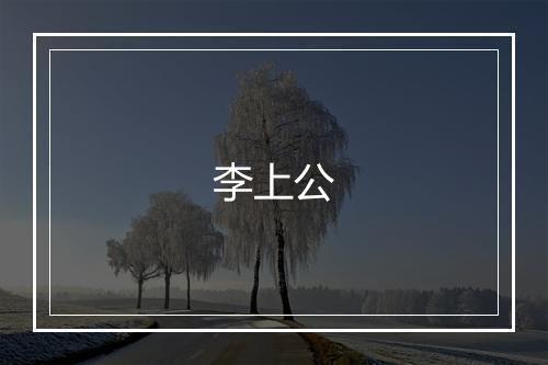 李上公