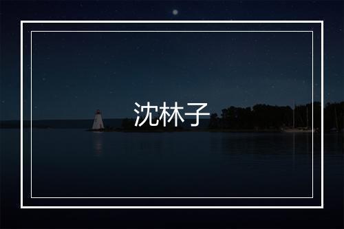 沈林子