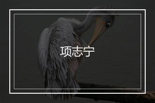 项志宁