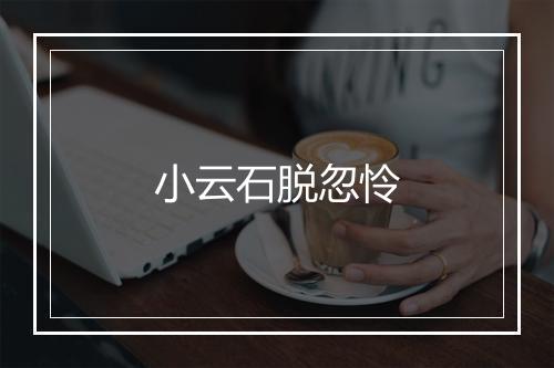 小云石脱忽怜