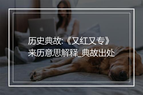 历史典故:《又红又专》来历意思解释_典故出处