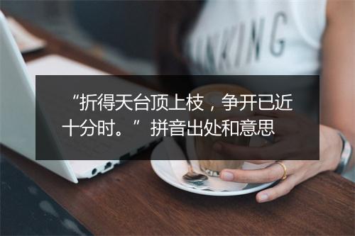 “折得天台顶上枝，争开已近十分时。”拼音出处和意思