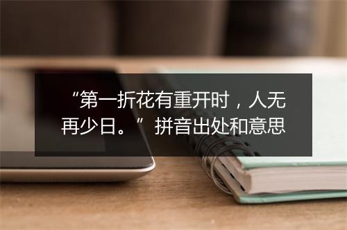 “第一折花有重开时，人无再少日。”拼音出处和意思