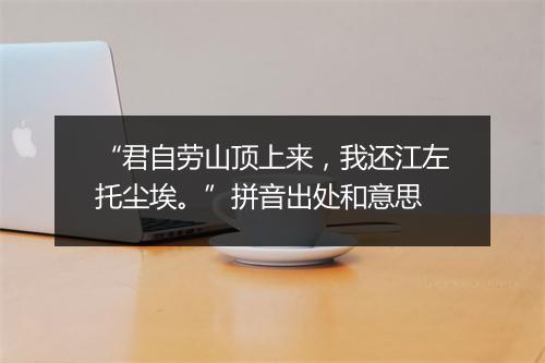 “君自劳山顶上来，我还江左托尘埃。”拼音出处和意思