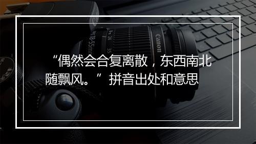 “偶然会合复离散，东西南北随飘风。”拼音出处和意思