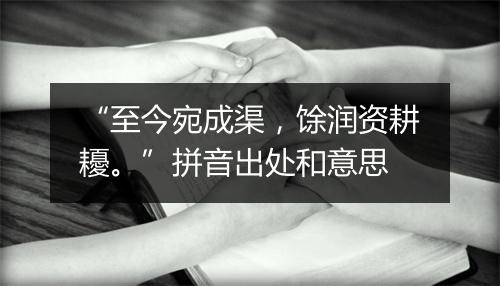 “至今宛成渠，馀润资耕耰。”拼音出处和意思