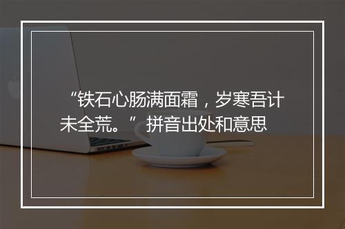 “铁石心肠满面霜，岁寒吾计未全荒。”拼音出处和意思