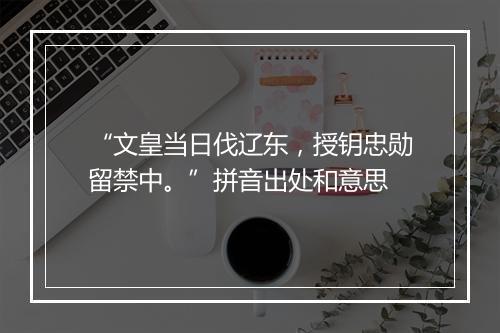 “文皇当日伐辽东，授钥忠勋留禁中。”拼音出处和意思