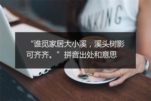 “谁觅家居大小溪，溪头树影可齐齐。”拼音出处和意思