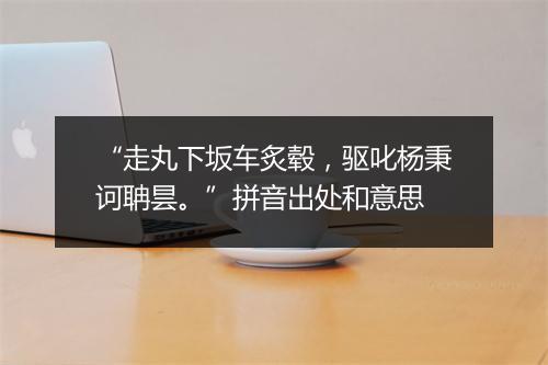 “走丸下坂车炙毂，驱叱杨秉诃聃昙。”拼音出处和意思