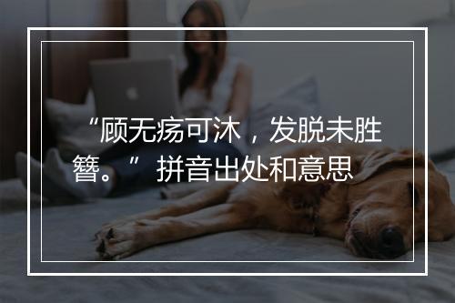 “顾无疡可沐，发脱未胜簪。”拼音出处和意思