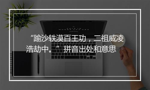 “踰沙轶漠百王功，二祖威凌浩劫中。”拼音出处和意思