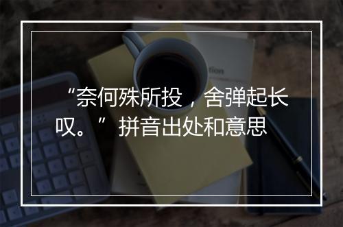 “奈何殊所投，舍弹起长叹。”拼音出处和意思