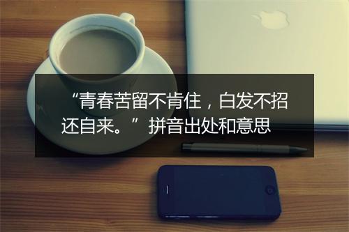 “青春苦留不肯住，白发不招还自来。”拼音出处和意思