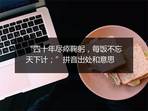 “四十年尽瘁鞠躬，每饭不忘天下计；”拼音出处和意思