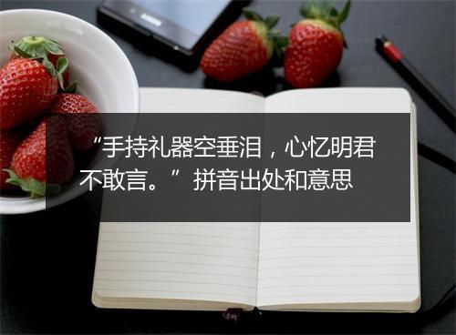 “手持礼器空垂泪，心忆明君不敢言。”拼音出处和意思