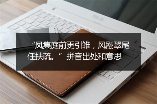 “凤集庭前更引雏，风翻翠尾任扶疏。”拼音出处和意思