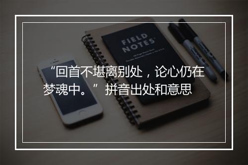 “回首不堪离别处，论心仍在梦魂中。”拼音出处和意思